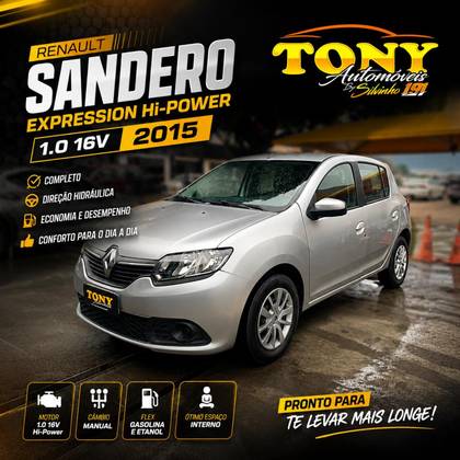 RENAULT SANDERO 1.0 EXPRESSION 16V FLEX 4P MANUAL RENAULT SANDERO 1.0 EXPRESSION 16V FLEX 4P MANUAL